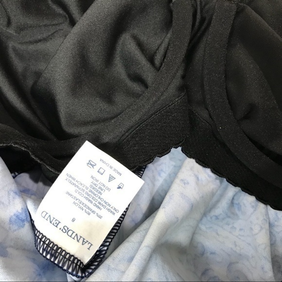 Lands End | Underwire Blue printed Tankini Sz 8 - Picture 4 of 4